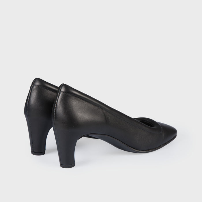 Del Carlo AREN 10905 - Black Leather Pumps - Del Carlo