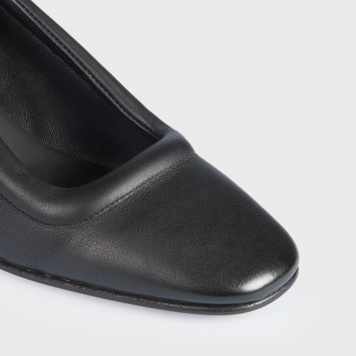 Del Carlo AREN 10905 - Black Leather Pumps - Del Carlo