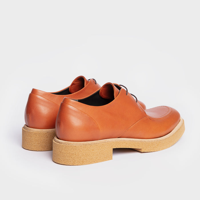 Del Carlo BOIS 11400 - Brown Leather Derby - Del Carlo