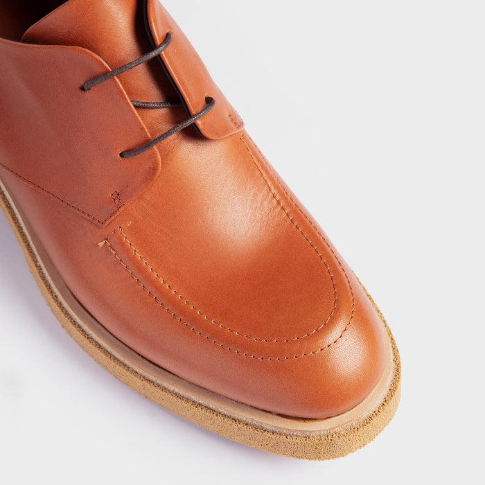 Del Carlo BOIS 11400 - Brown Leather Derby - Del Carlo