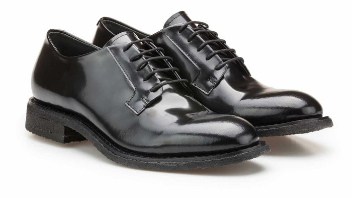 Del Carlo CATT 10801-Flat Lace-up Shoe In Leather
