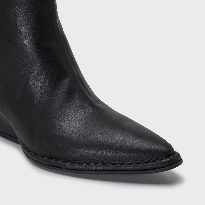 Del Carlo CRIO 11604-Texan Black Leather Boots