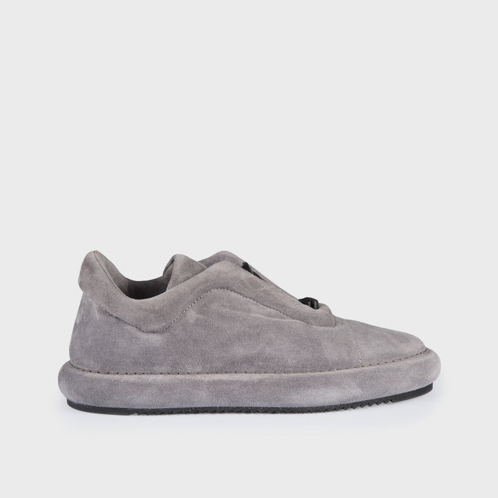 del carlo DOUX 10844 - Grey suede sneakers - Del Carlo