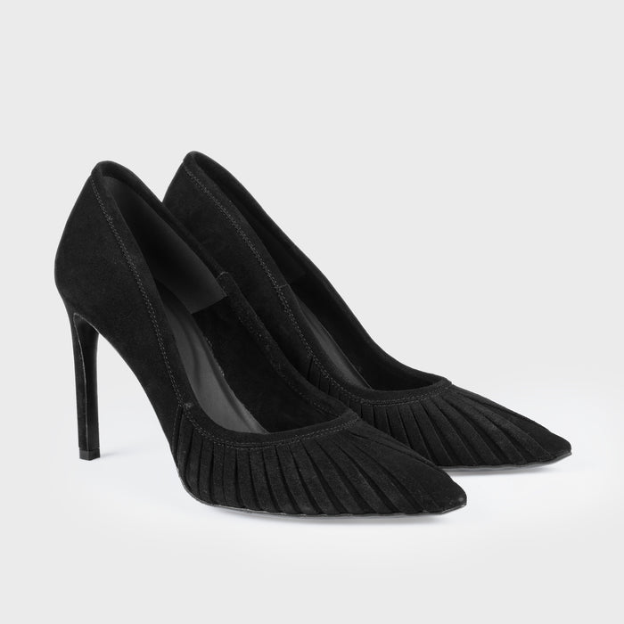 Del Carlo FARA 11227 - Black Suede Pumps - Del Carlo