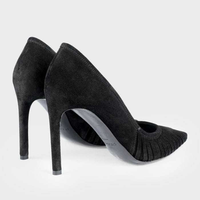 Del Carlo FARA 11227 - Black Suede Pumps - Del Carlo