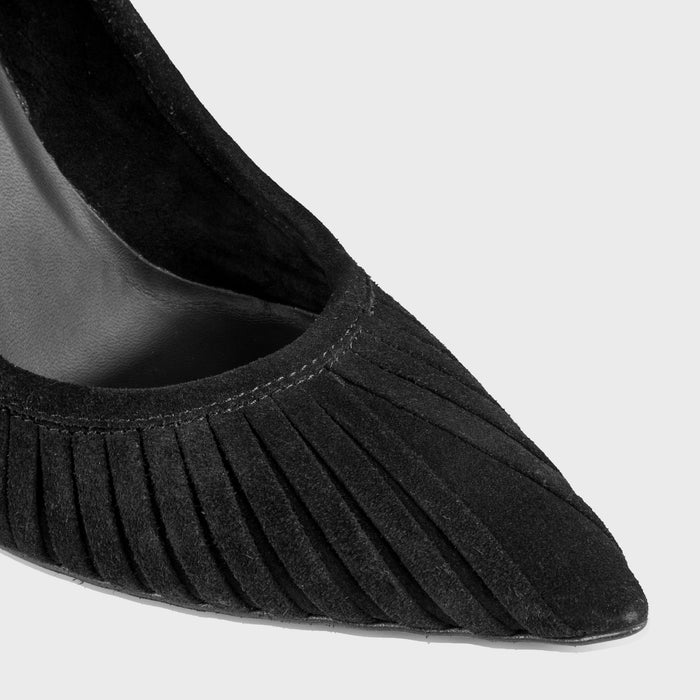 Del Carlo FARA 11227 - Black Suede Pumps - Del Carlo