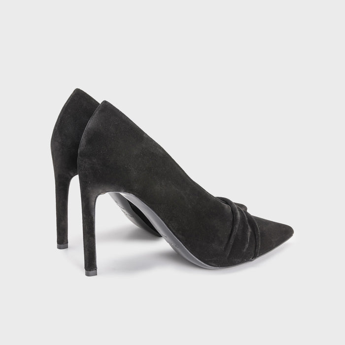 Del Carlo FARA 11636-Black Suede Pumps