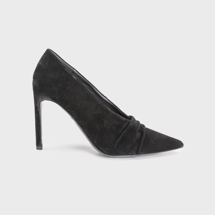 del carlo FARA 11636-Black suede pumps