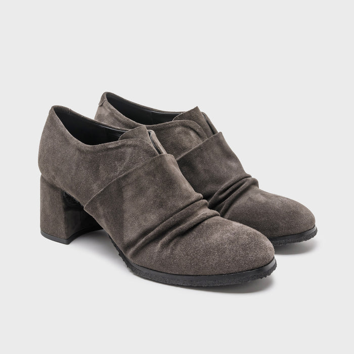 Del Carlo HOLLY 11614-Block Heel Suede Loafers