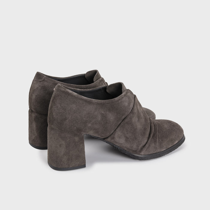 Del Carlo HOLLY 11614-Block Heel Suede Loafers