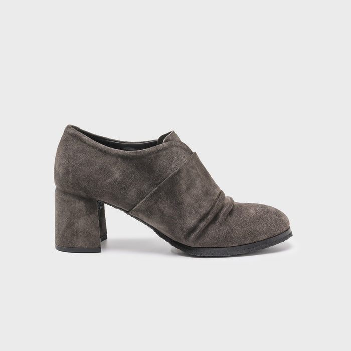 del carlo HOLLY 11614-Block heel suede loafers