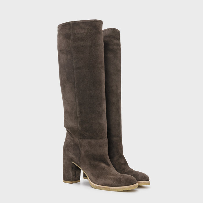 Del Carlo INYO 11417-High Block Heel Boots