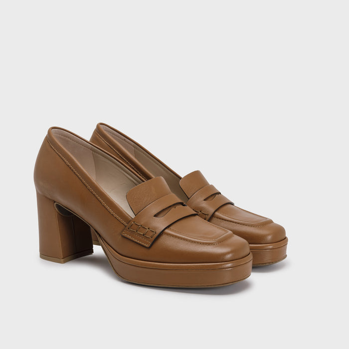 Del Carlo LISBONA 11621-Brown Leather Loafers