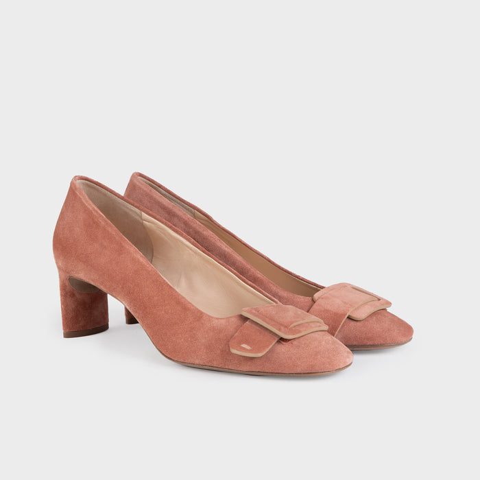 Del Carlo MIRO' 11217 - Pink Suede Pumps - Del Carlo