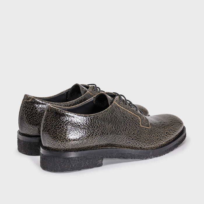 Del Carlo NAKA 11202-Flat Lace-up Shoe In Leather