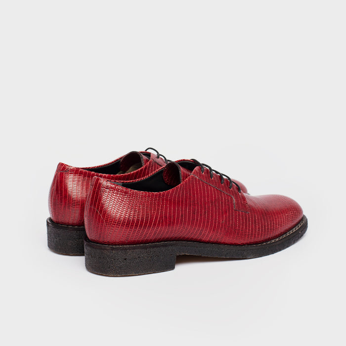 Del Carlo NAKA 11202-Flat Lace-up Shoe In Leather