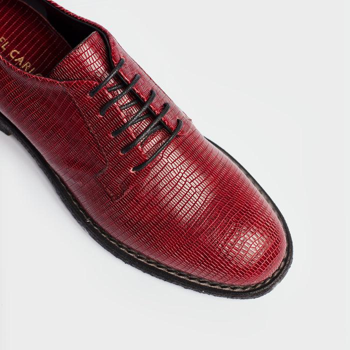 Del Carlo NAKA 11202-Flat Lace-up Shoe In Leather