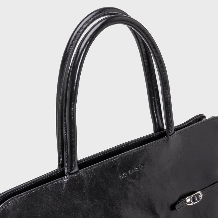 Del Carlo NANCY - Handbag In Black Leaher - DEL CARLO
