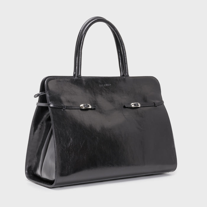 del carlo NANCY - Handbag in black leaher - DEL CARLO