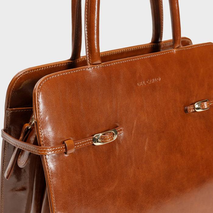 Del Carlo NANCY - Handbag In Tan Leather - DEL CARLO