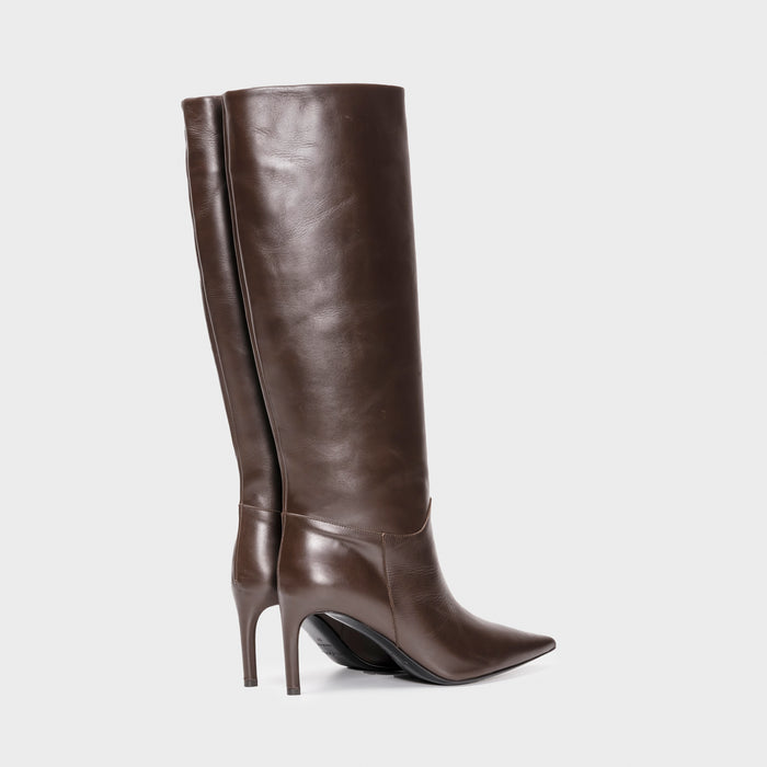 Del Carlo NEX 11422-Stiletto Heel Leather Boots