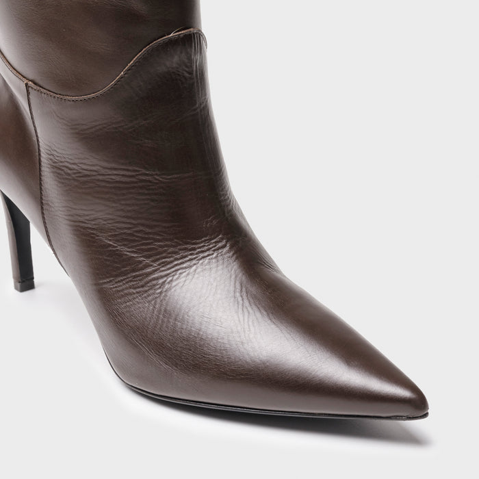 Del Carlo NEX 11422-Stiletto Heel Leather Boots