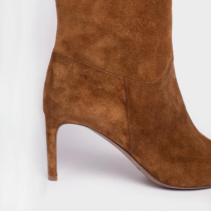 Del Carlo NEX 11422-Stiletto Heel Suede Boots