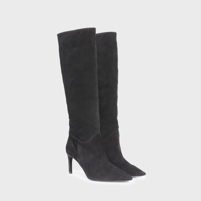 Del Carlo NEX 11422-Stiletto Heel Suede Boots
