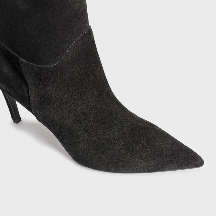 Del Carlo NEX 11422-Stiletto Heel Suede Boots