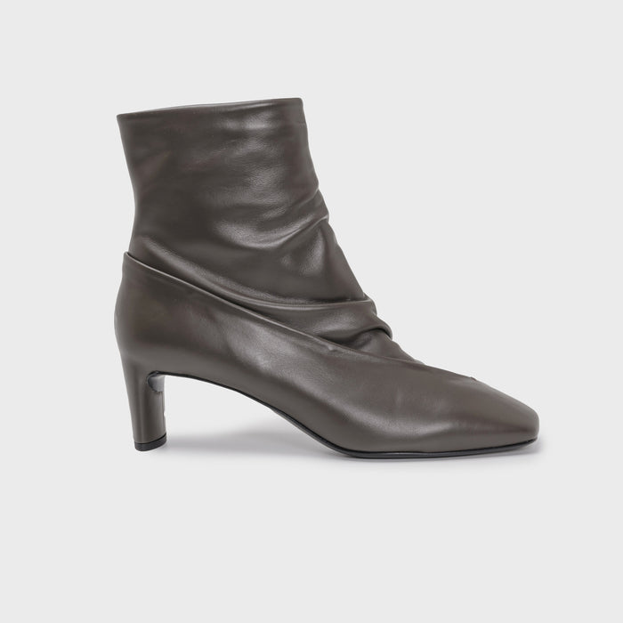 del carlo DENIS 11820 - Ankle boots with midi heel in brown leather - DEL CARLO