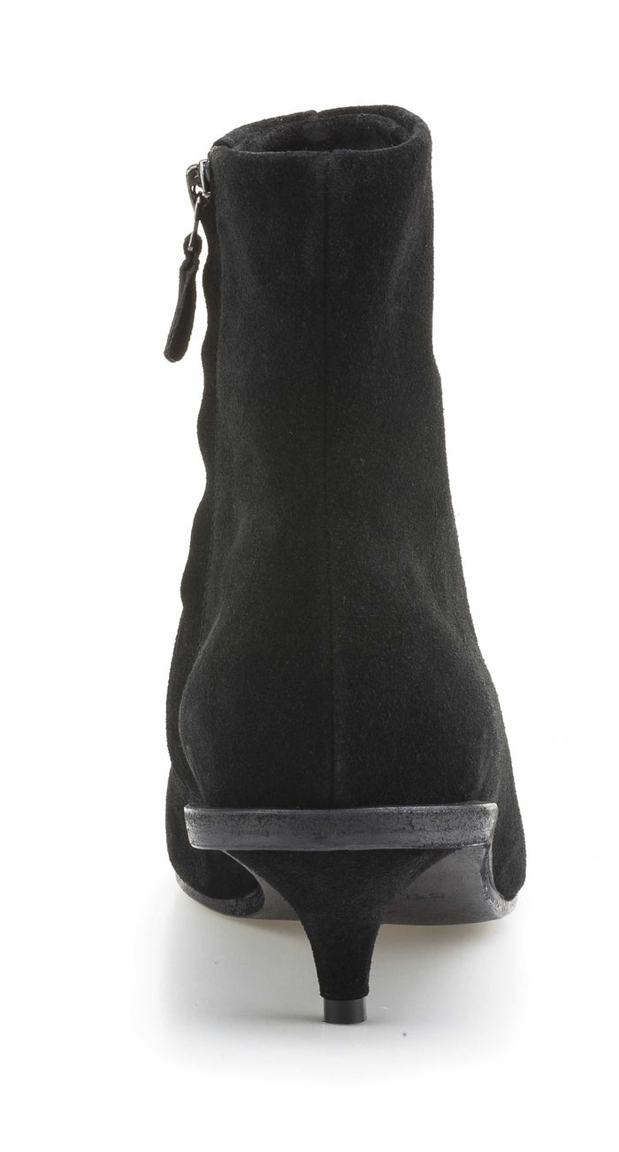 Del Carlo DOT 10810 - Black Suede Ankle Boots - Del Carlo