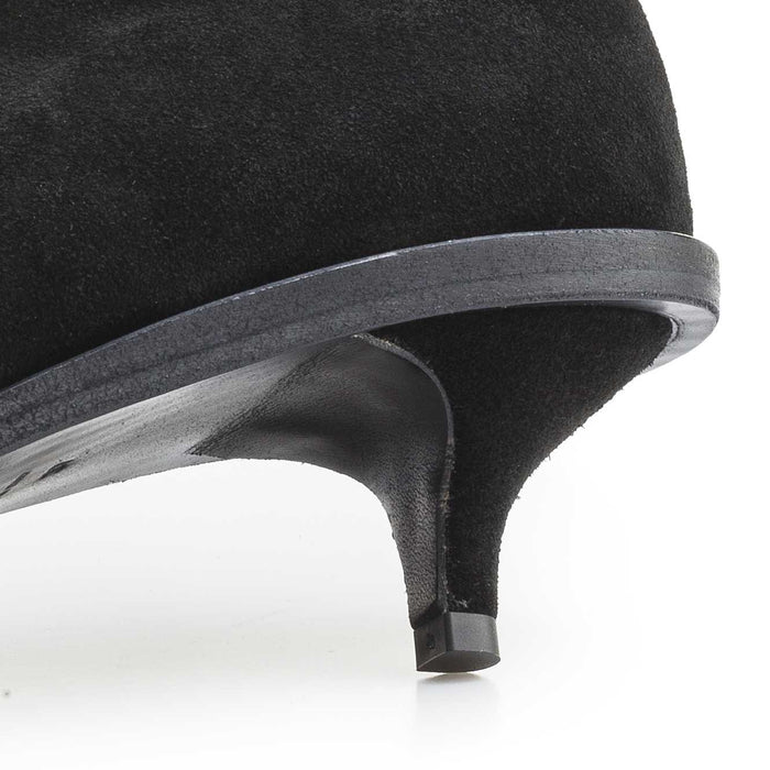 Del Carlo DOT 10810 - Black Suede Ankle Boots - Del Carlo