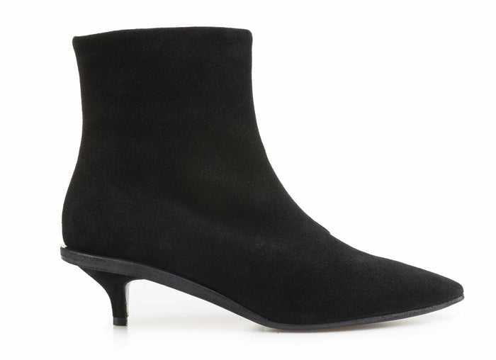 del carlo DOT 10810 - Black suede ankle boots - Del Carlo
