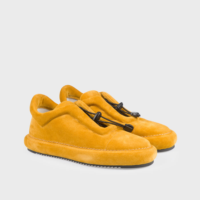 Del Carlo DOUX 10844 - Yellow Suede Sneakers - Del Carlo