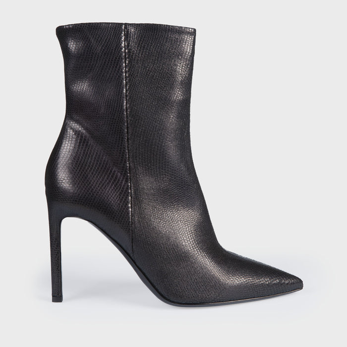 del carlo FARA 11048 - Lamineted leather stiletto ankle boots - Del Carlo