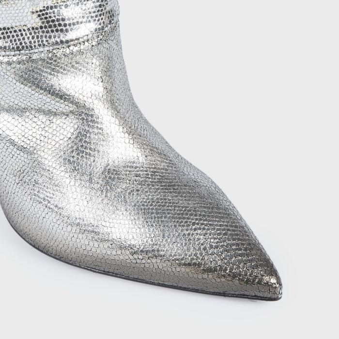 Del Carlo FARA 11049 - Knee-high Laminated Leather Boots - Del Carlo