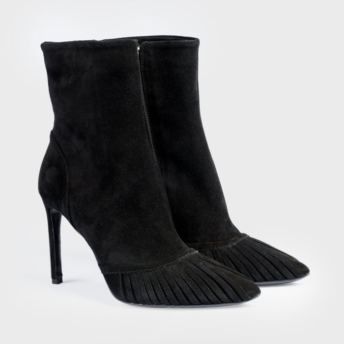 Del Carlo FARA 11229 - Suede Stiletto Ankle Boots - Del Carlo
