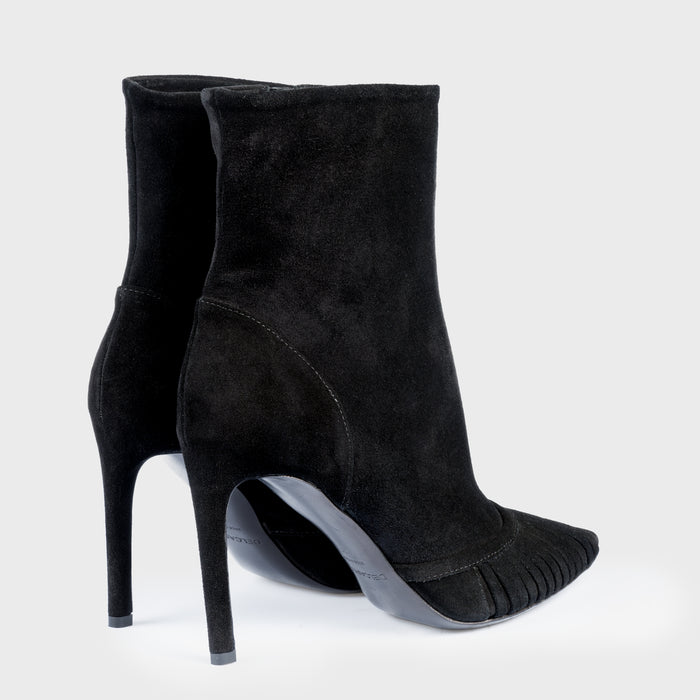 Del Carlo FARA 11229 - Suede Stiletto Ankle Boots - Del Carlo