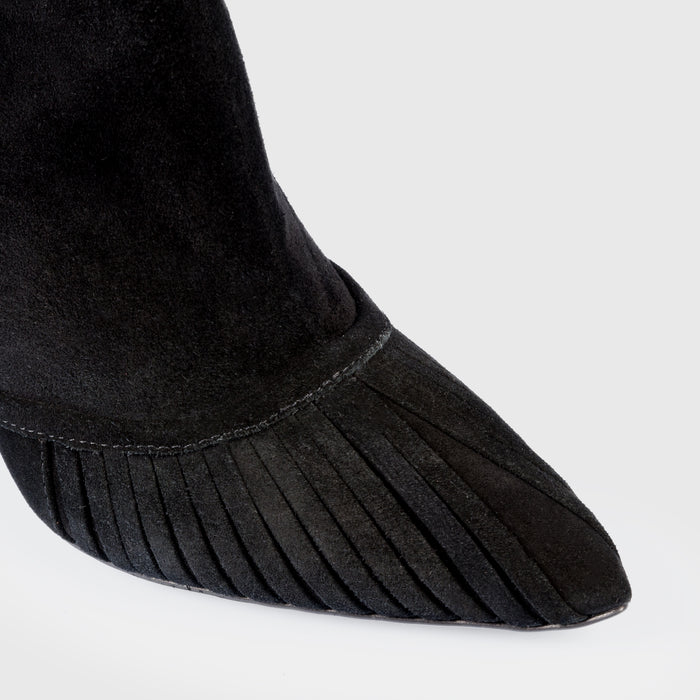 Del Carlo FARA 11229 - Suede Stiletto Ankle Boots - Del Carlo