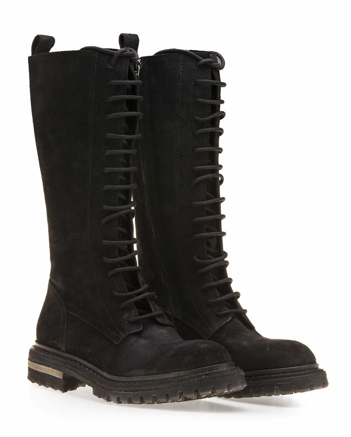 Del Carlo HEKLA 11008 - Lace-up Suede Boots - Del Carlo