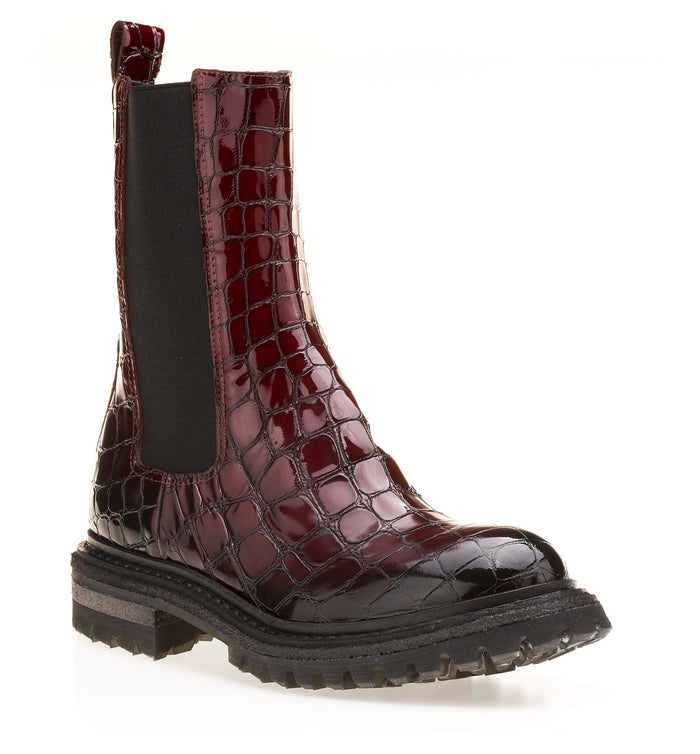 Del Carlo HEKLA 11009 - Printed Degradè Leather Boots - Del Carlo