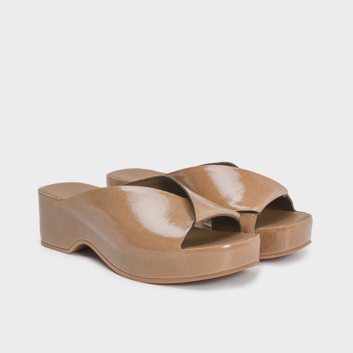 Del Carlo HORUS 11729 - Mules With Platform In Leather - Del Carlo