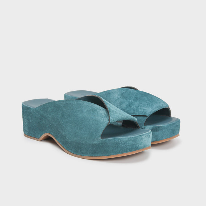 Del Carlo HORUS 11729 - Mules With Platform In Suede - Del Carlo