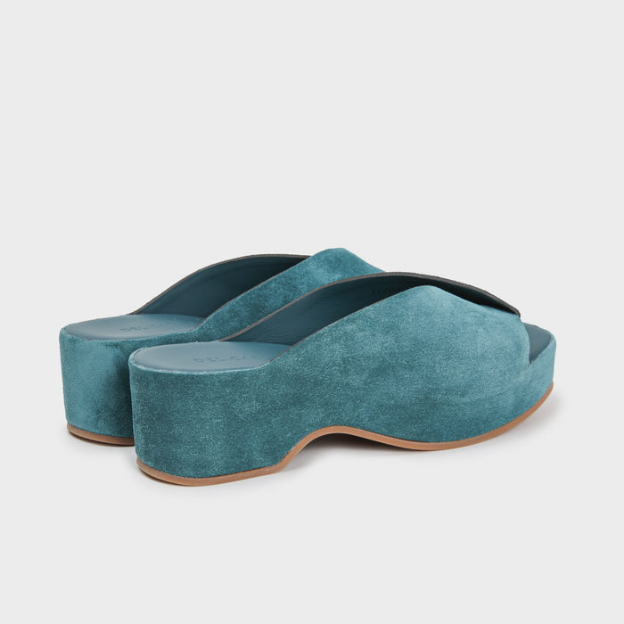 Del Carlo HORUS 11729 - Mules With Platform In Suede - Del Carlo