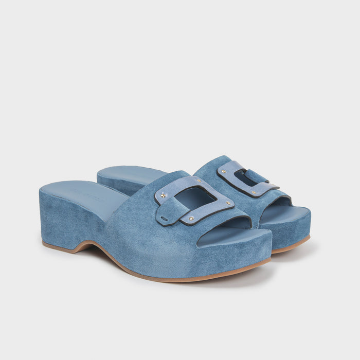 Del Carlo HORUS 11925 - Heeled Clogs With Buckle - Del Carlo