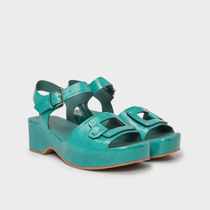 Del Carlo HORUS 11926 - Heeled Sandals With Buckle And Ankle Strap - Del Carlo