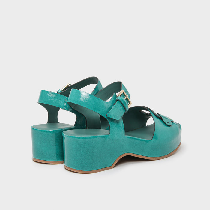 Del Carlo HORUS 11926 - Heeled Sandals With Buckle And Ankle Strap - Del Carlo