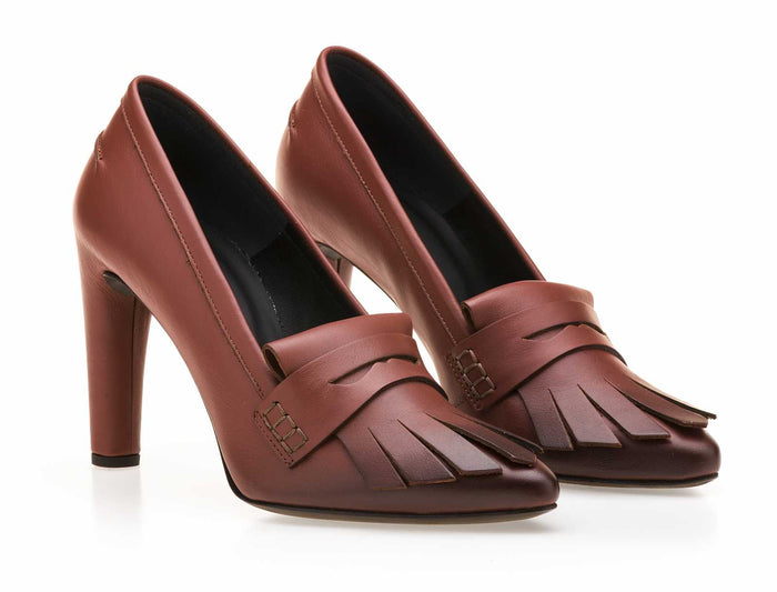 Del Carlo IOKE 11043 - Degradè Leather High-heel Pumps - Del Carlo