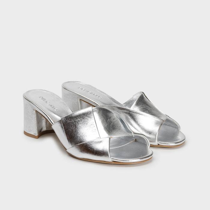 Del Carlo JULIA 11918 - Block-heeled Mules In Leather - Del Carlo