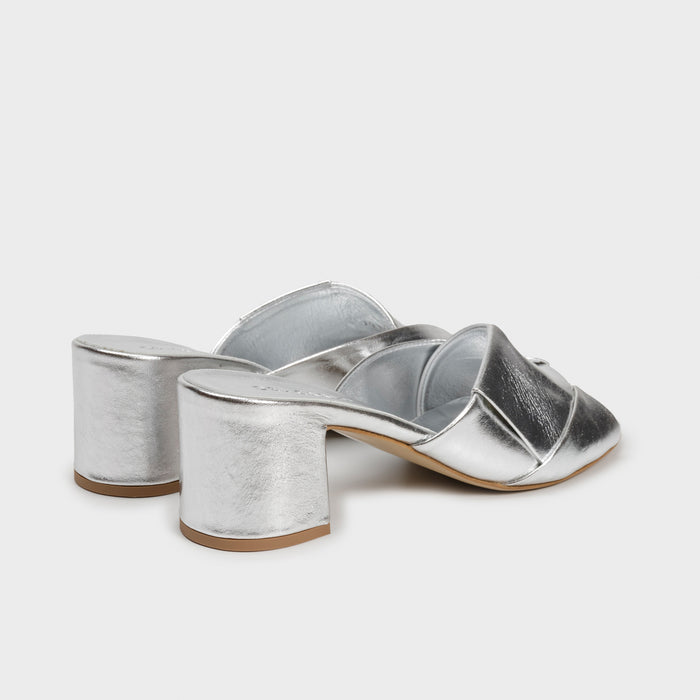 Del Carlo JULIA 11918 - Block-heeled Mules In Leather - Del Carlo